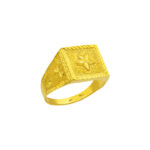 Handcrafted Box Gold Ring